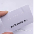 Kat kado NFC Braille pou moun ki avèg